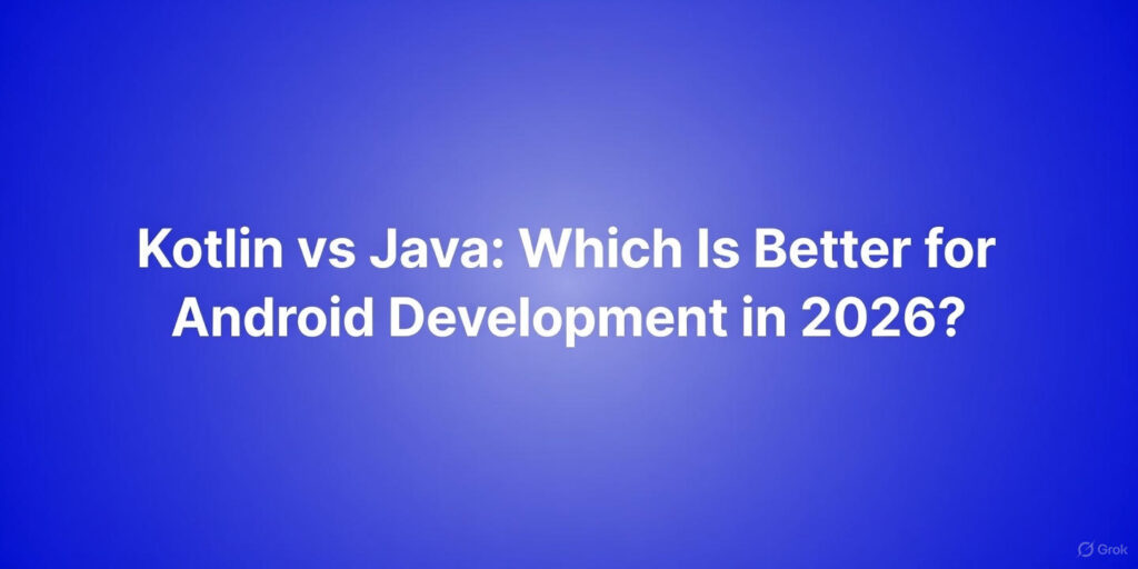 Kotlin vs Java: Which Is Better for Android Development in 2026?